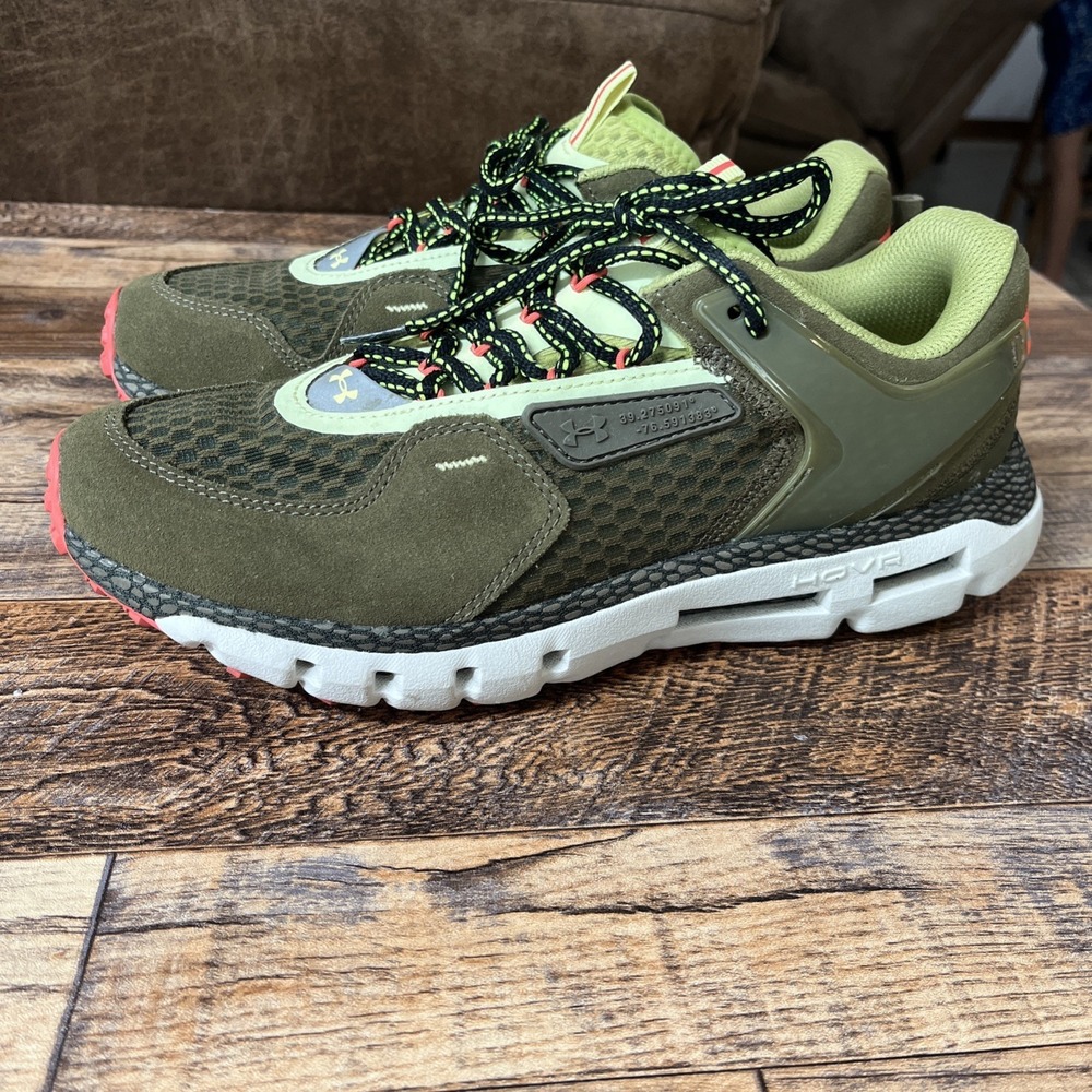 Under Armour HOVR Summit Marathon Running Shoes Mens 9.5 Sneakers Green